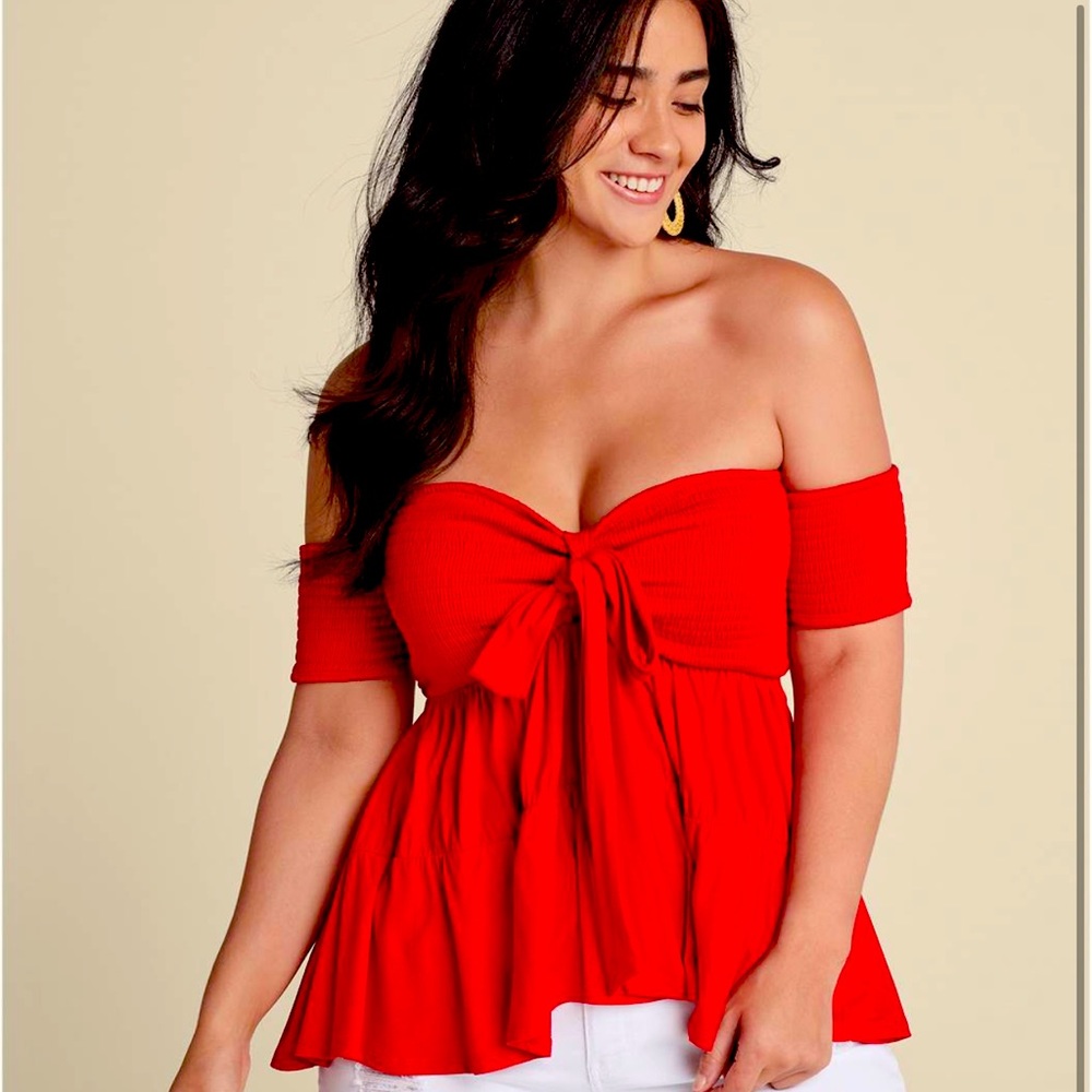 Venus smocked off shoulder top *NEW*